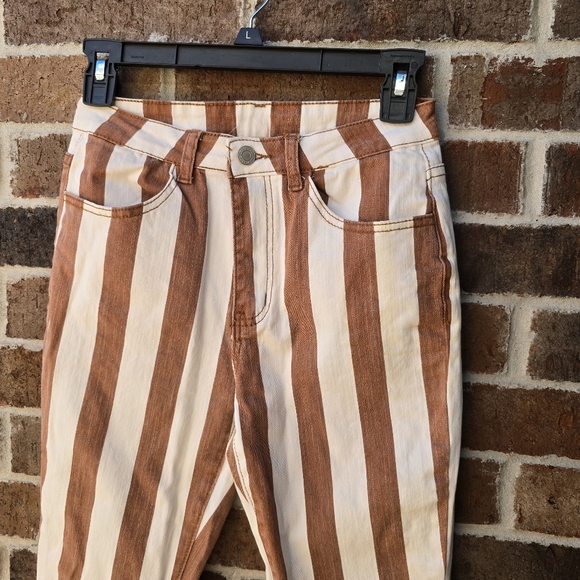 Saints And Hearts Striped Flare Jeans - Picture 9 of 15